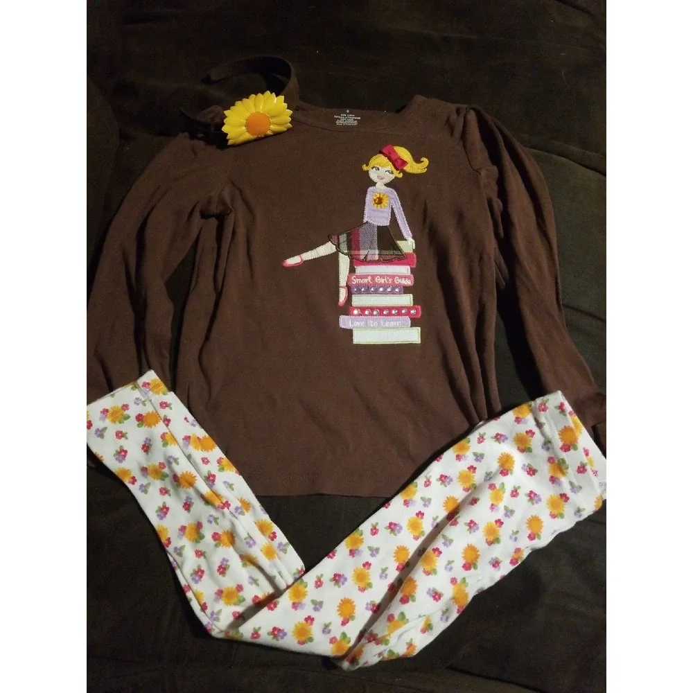 Gymboree sunflower smiles outfit 5 6